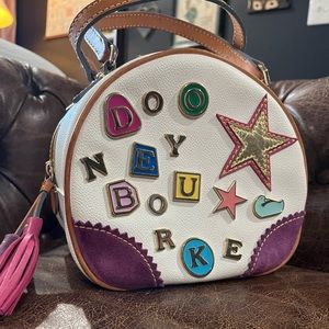 Dooney and Bourke Lindsay Lohan Star #3 Handbag Leather Suede Tassel